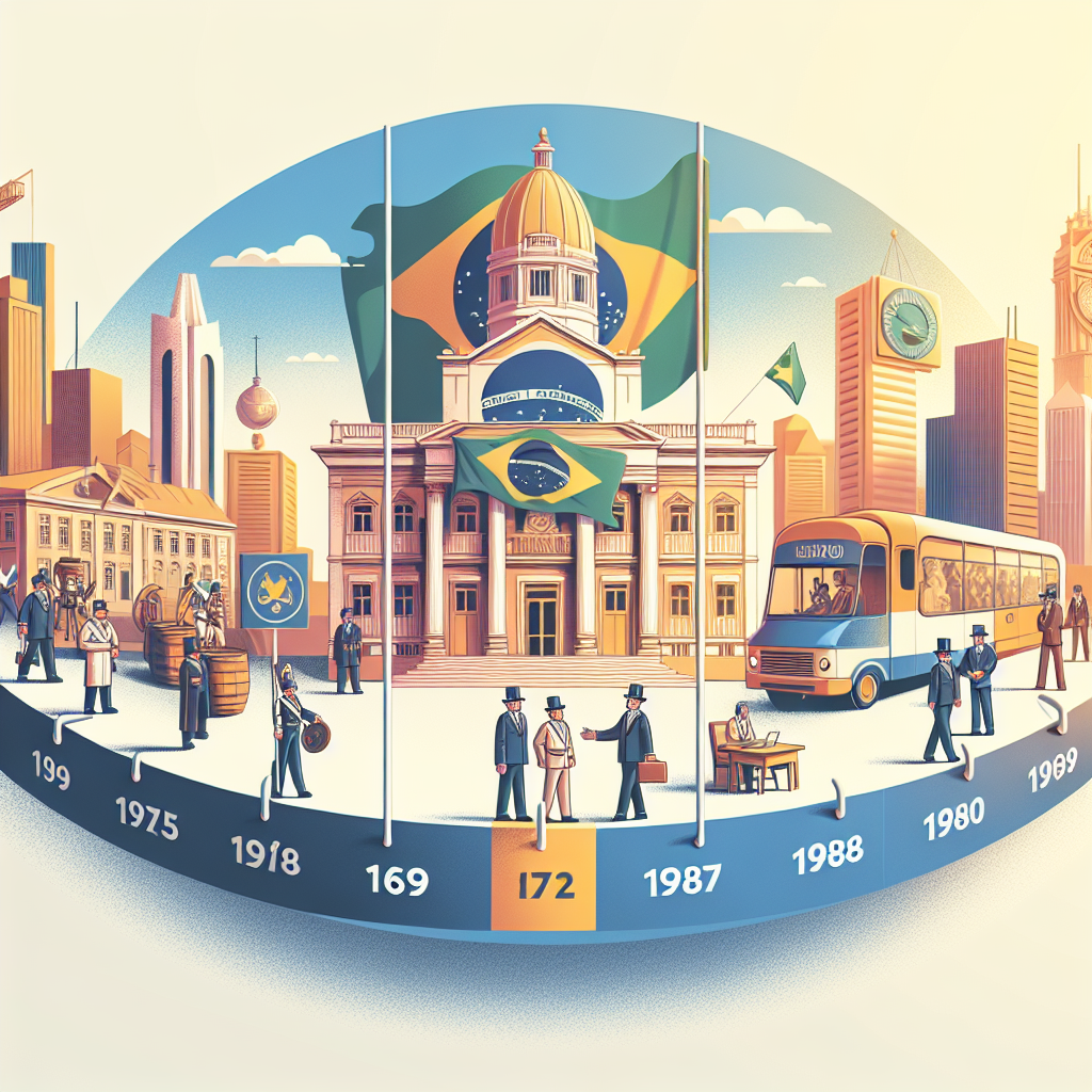 uma linha do tempo ilustrativa mostrando os principais marcos da cidadania e do direito político no Brasil, com imagens…