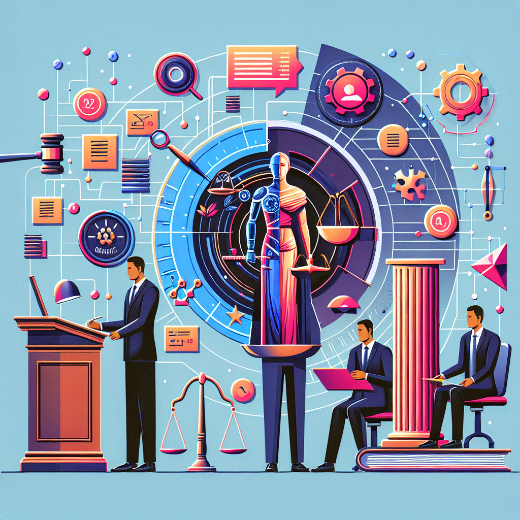 Um gráfico ilustrando a comparação entre processos judiciais tradicionais e aqueles que utilizam inteligência artificial…
