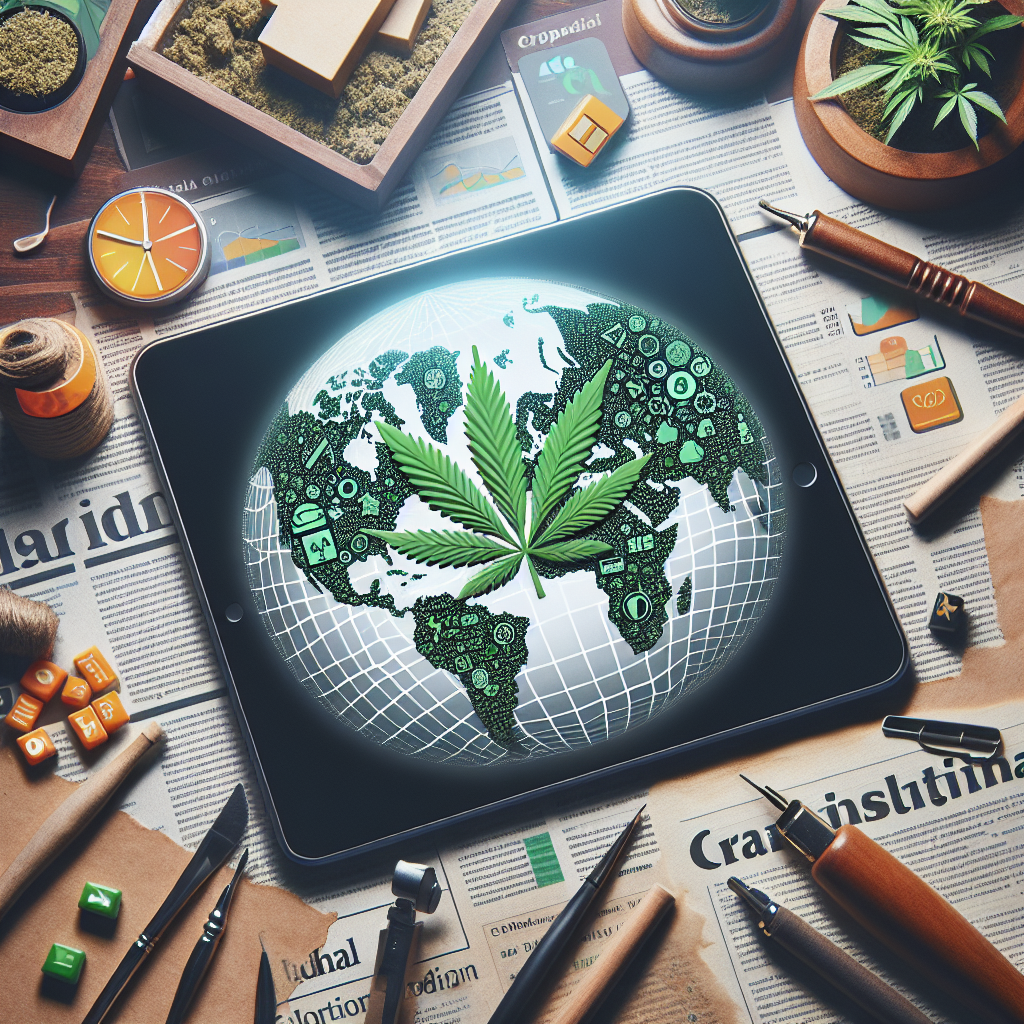 Mapa mundial mostrando a legalização da cannabis
